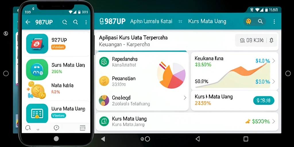 Antarmuka aplikasi 987UP yang informatif dan sederhana.