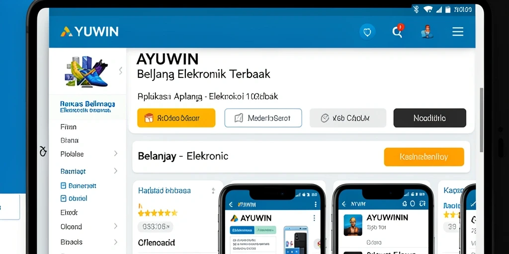 Tampilan antarmuka AYUWIN yang modern dan mudah digunakan.